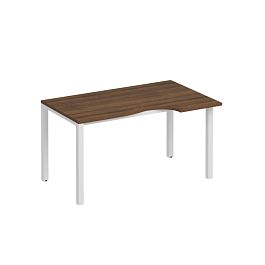 Стол эргономичный правый на металлокаркасе КФ Комфорт КФ К.Б1 1138 ОФ французский орех / белый - Фото предпросмотра