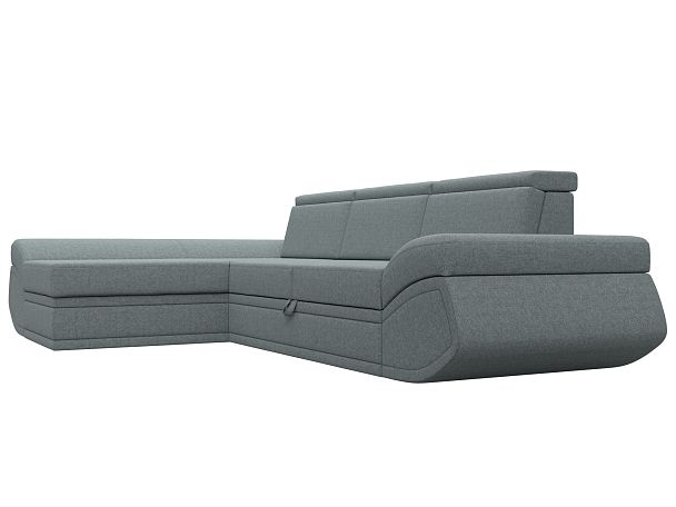 Диван угловой Лига-032 левый угол Рогожка серый - Вид 3