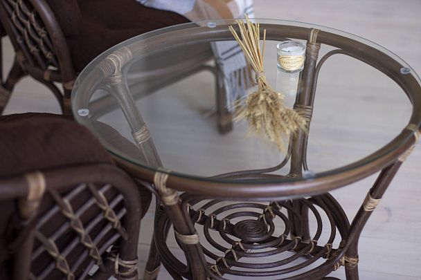 Стол Багама круглый без плетеной столешницы - Вид 9