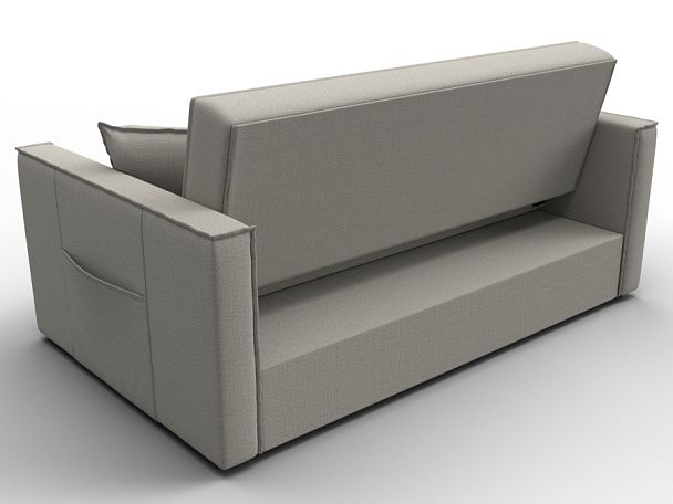 Диван прямой Лига-104 (140) Рогожка бежевый - Вид 5