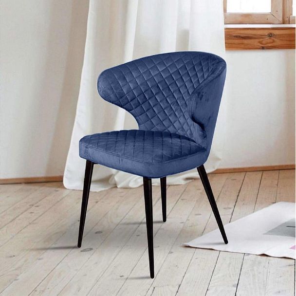 Стул Richard ромб, бархат синий 29 - Вид 9