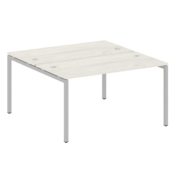 Metal System Quattro Р. ст. на П-образном м/к 40БП.РАС-СП-2.3 Дуб наварра/Серый металл 1400*1475*750 - Вид 1