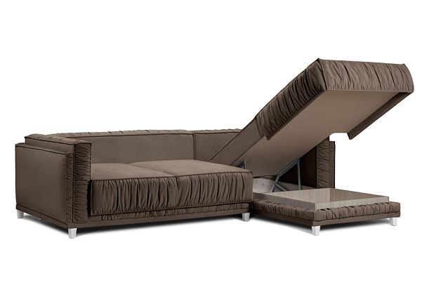 Диван угловой «Бали», коричневый - Вид 2