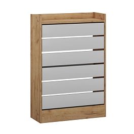 Ямайка Обувница ЯПТ-2 (700*1026*270) дуб крафт золотой/белый - Фото предпросмотра