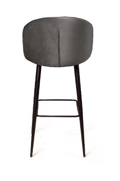 Стул барный Mont Blanc, бархат антрацит 14 / черный конус - Вид 7