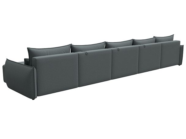 Диван п-образный Лига-051 НПБ МегаЛонг Рогожка серый - Вид 5