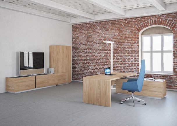 Тумба опорная 1 Oliver 430x800x569 / корпус: дуб табак, фасады: дуб табак - Вид 8