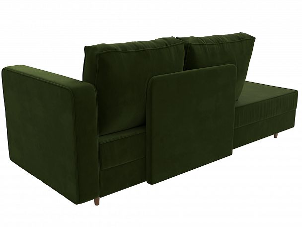 Кушетка Прайм правый (полностью микровельвет зеленый) - Вид 7