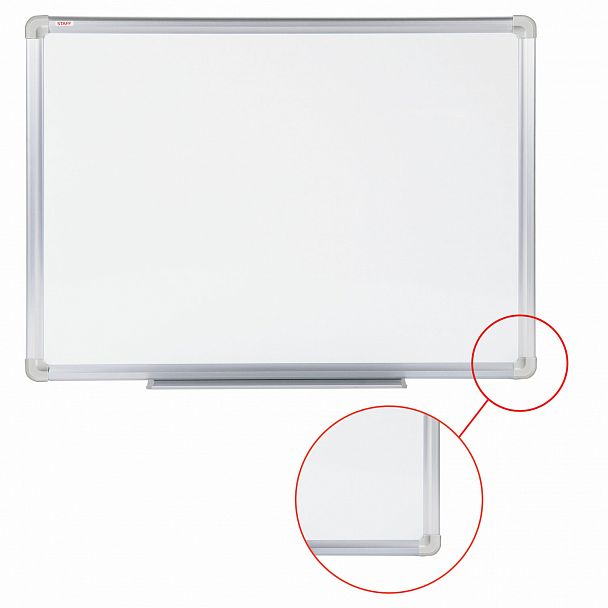 Доска магнитно-маркерная 45х60 см, алюминиевая рамка, ГАРАНТИЯ 10 ЛЕТ, STAFF, 235461 - Вид 4