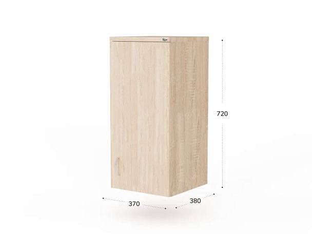 UNITY РАЗ-03 ДУБ СОНОМА Антресоль закрытая 370х380х720 - Вид 2