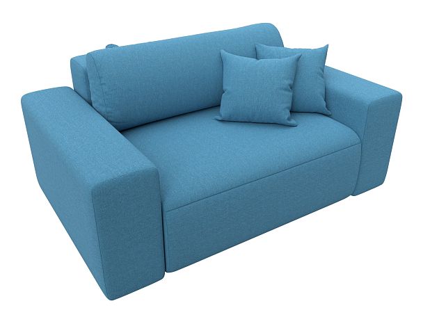 Кресло Лига-036 НПБ Рогожка голубой - Вид 5