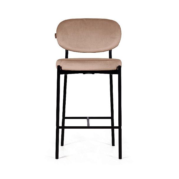 Стул полубарный Mason, бархат бежевый 5 - Вид 2