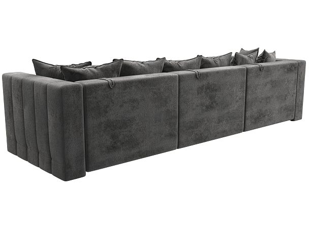 Диван прямой Лига-052 НПБ Лонг Велюр серый - Вид 5