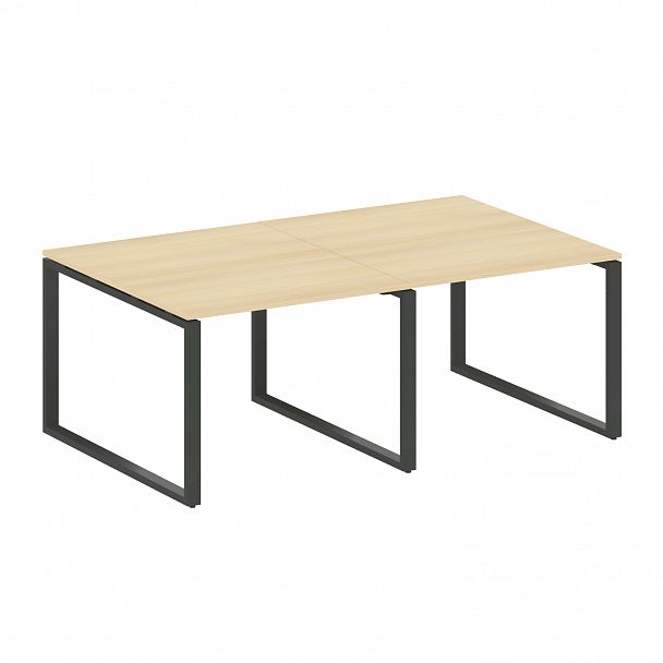 Стол для переговоров "Metal System" БО.ПРГ-2.1 акация/антрацит - Вид 1