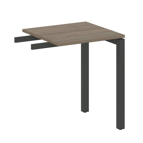 Metal System Quattro Приставной элемент на П-образном м/к 50БП.ПР-1 Вяз/Антрацит металл 600*600*750 - Вид 1