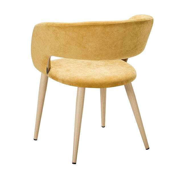 Кресло Hugs желтый/нат.дуб - Вид 4