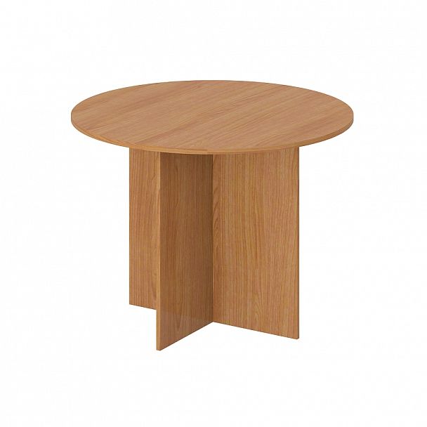 Стол переговорный, столешница 25 мм "Логистика" ПК-ЛОГ-СТГ100Х100/25-В1-24 ольха - Вид 1