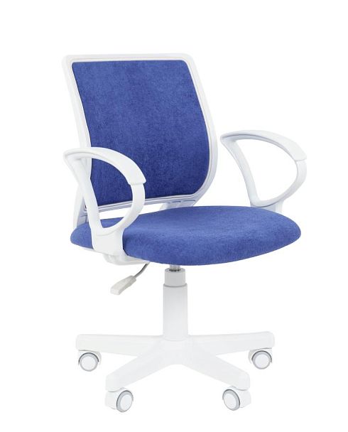 Кресло Chairman Kids 112 Россия ткань M морской, белый пластик - Вид 1