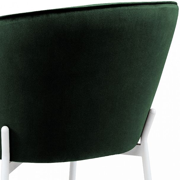Стул кухонный Миэль зеленый велюр/белый - Вид 10