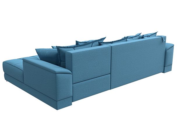 Диван угловой НордСтар правый угол Рогожка голубой - Вид 6