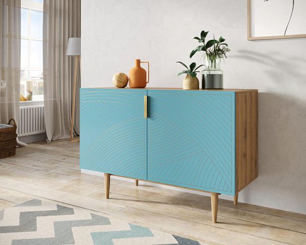 Комод с двумя дверками Line LN01/GR1/blue - Вид 3