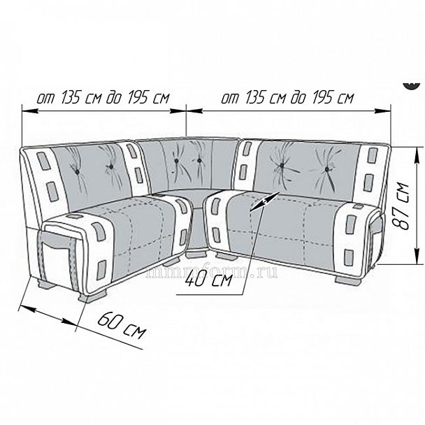 Угловой диван "Санчо" 195 - Вид 2