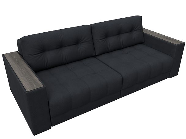 Диван прямой с декором Лига-049 НПБ Замша серый - Вид 6