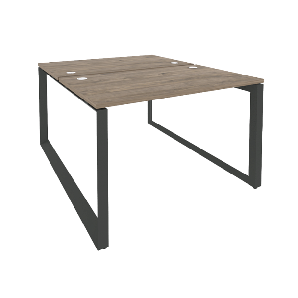 Onix Рабочая станция на О-образном м/к O.MO-D.RS-2.2.7 Тиквуд темный/Антрацит металл 1180*1475*750 - Вид 1
