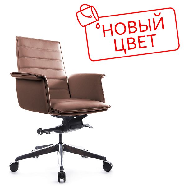 Кресло Rubens-M В1819-2 Светло-коричневый (MB915) натуральная кожа 68*68*98-104 - Вид 2