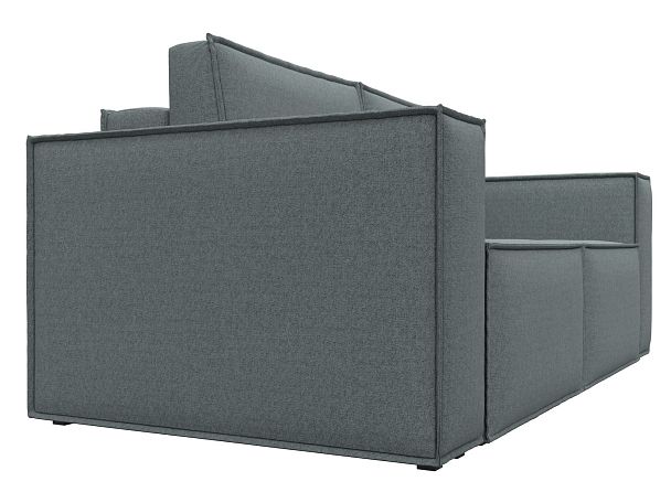 Диван прямой Куба мини Рогожка серый - Вид 3