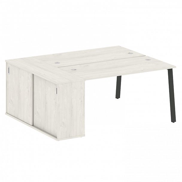 Рабочая станция "Metal System" БА.РС-СШК-1.3 дуб наварра/антрацит - Вид 1