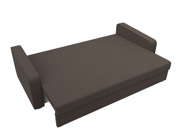 Диван прямой Лига-009 Рогожка коричневый - Вид 8