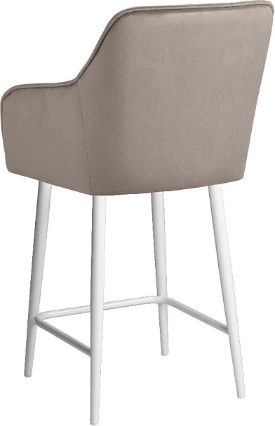 Полубарное поворотное кресло Мони К, Confetti smoke/белый - Вид 6