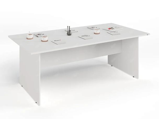 UNITY PОКС-10/20 БЕЛЫЙ Конференц стол прямоугольный Универсальный 2000х1000х750 - Вид 3
