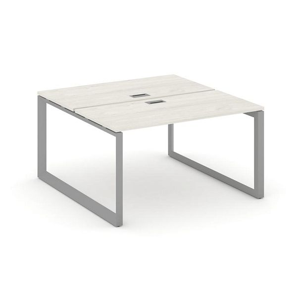 Style Project Next Рабочая станция двухсторонняя SN-59O.DRS-011 Дуб Наварра/Металл Серый/Серебро Заглушка 980*1432*750 - Вид 1