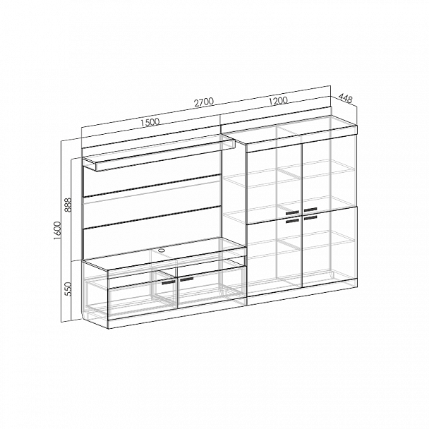 Стенка "Гота" - Вид 5