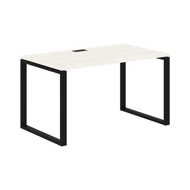 Стол прямой EQST 1380 Ясень Траун/Черный 1360х800х750 EDIS - Вид 1