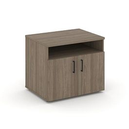 Стайл Проджект Тумба для оргтехники/сервисная SN.TS-001 Вяз Благородный/Черный Ручки 796*600*680 - Фото предпросмотра