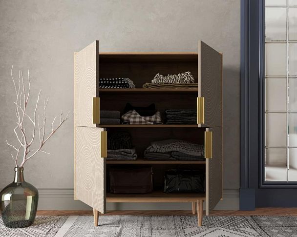 Большой комод с четырьмя дверками Line R19/beige - Вид 2