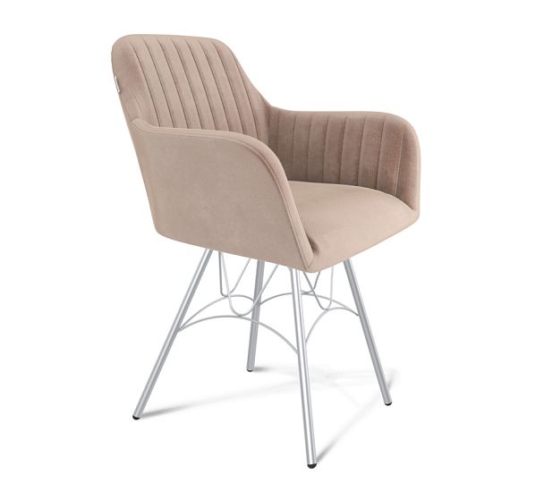 Стул Sheffilton SHT-ST38-1/S100 латте/хром лак - Вид 1