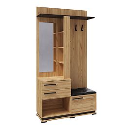 Прихожая Модена центральная секция МЦС-30 гикори рокфорд/венге - Фото предпросмотра