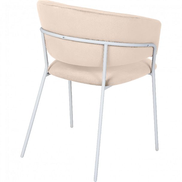 Комплект кухонных стульев Даксон кремовый велюр/белый, 4 шт. - Вид 4