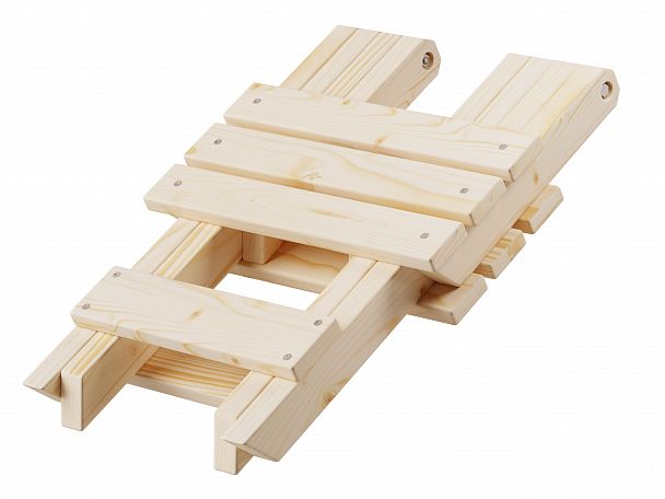 Табурет складной деревянный, сосна, цвет натуральный - Вид 5