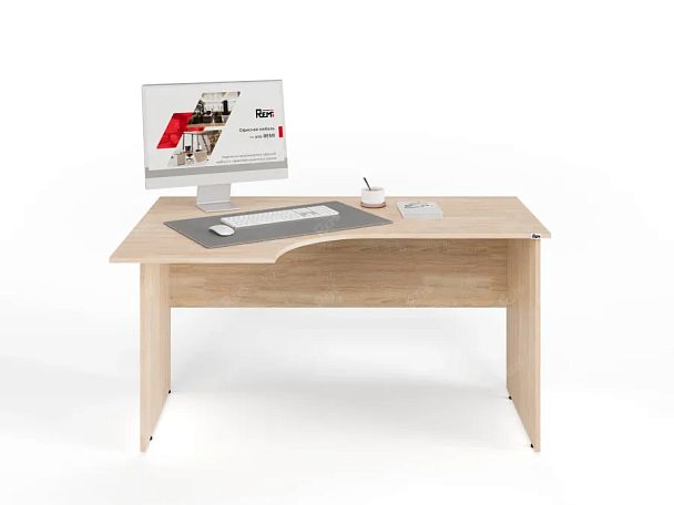 ЛАЙТ / LIGHT RLG004-14x9L Угловой стол 140x90x75 Дуб Сонома - Вид 2