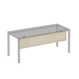 Экран для стола 180 защитный (ДСП) на сером металлокаркасе КФ Комфорт КФ К.С 815 ДШ дуб шамони - Фото предпросмотра