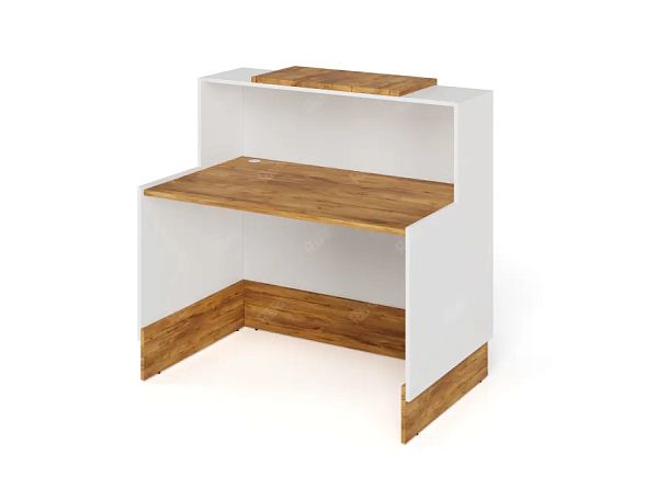 RTD081-120-ME ТАНДЕМ / TANDEM Стойка ресепшн 1-120 1200х700х1200 Таксония медовая - Вид 2