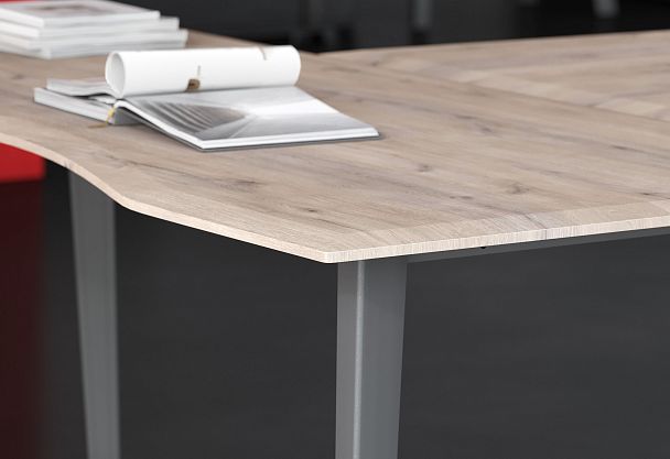 Стол руководителя JST 1690 Дуб Каньон/Антрацит 1600х900х750 JAY - Вид 3