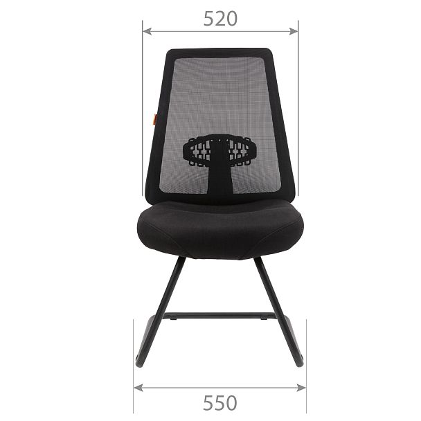 Офисное кресло CHAIRMAN 535V, ткань/сетка, черный - Вид 5