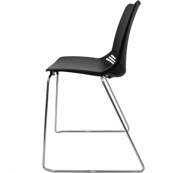 Стул Race (пруток) каркас Хром, черный, стопируемый - Вид 4
