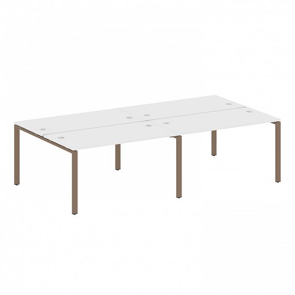 Рабочая станция "Metal System" БП.СМ-4.3 белый/мокко - Вид 1